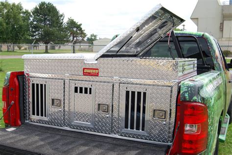 metal dog boxes flatbed truck|truck bed dog kennels.